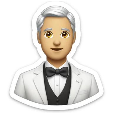 white jehovah witness with bow tie sticker