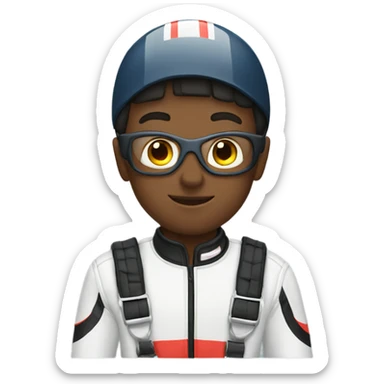 A boy karting  sticker