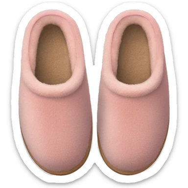 pair of soft pink ugg slippers sticker