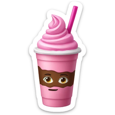 pink frappe sticker