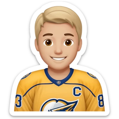 Nashville hockey player sticker