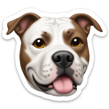 staffy bull dog cross sticker