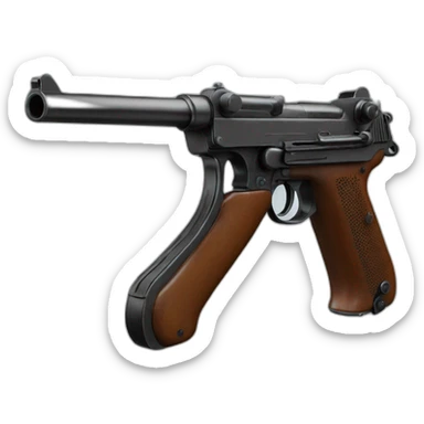 Luger p08 sticker