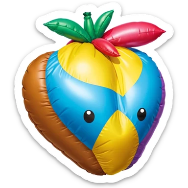 jeff koons inflatable pinto bean pinata sticker