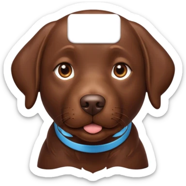 chocolate labrador sticker