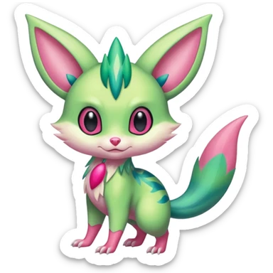 Sneasel-Furret-Celebi-fusion sticker