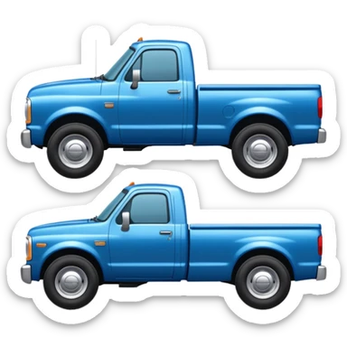 SINGLE Blue PICKUP TRUCK SIDE VIEW "EllisDon"  sticker
