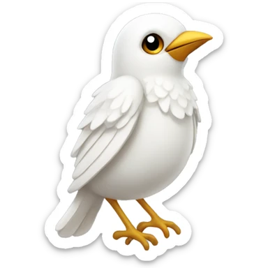 Angelic Nightingale bird  sticker