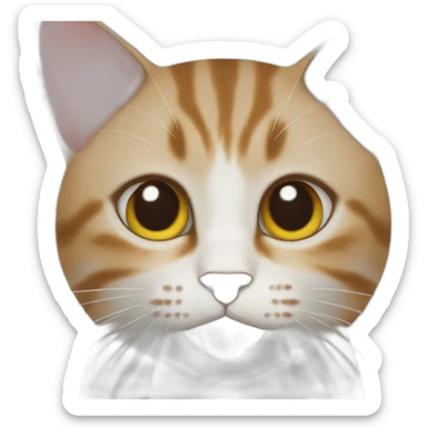 Cat with emote ❌ and tongue sticker
