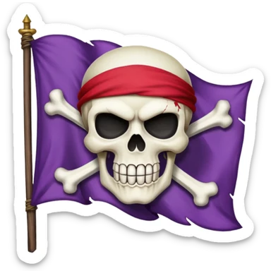 Whitebeard pirates jolly roger sticker
