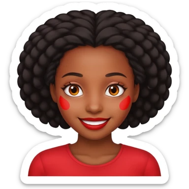 Black girl high off weed sticker