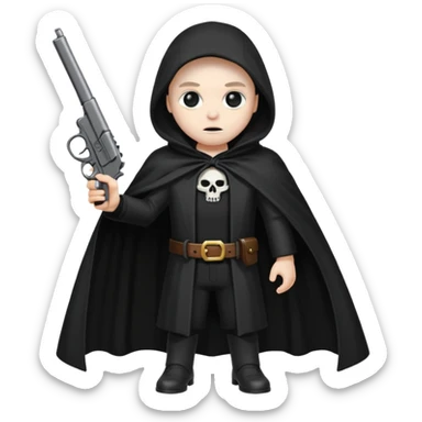 La muerte con una pistola sticker