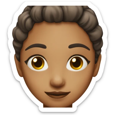 Shiny-with-happiness-dark-brown-Female-eyes sticker