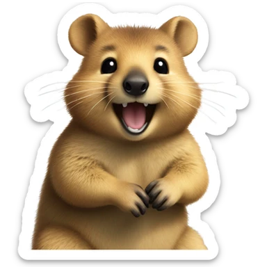 Happy quokka  sticker