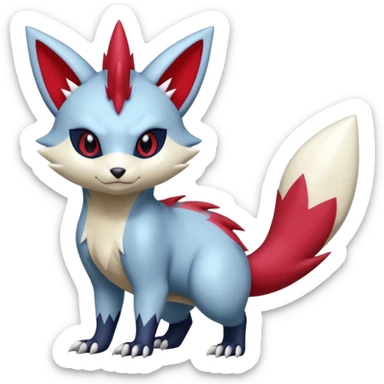 Sneasel-Zangoose-Furret-fusion sticker
