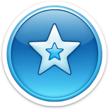"Create a flat,  emoji featuring a badge or star-like shape with soft, rounded edges. The badge should be split vertically into two gradient shades of blue, bdeeper blue. In the center, place a bold, black checkmark symbol.and clearly recognizable as a verification or approved status icon." sticker