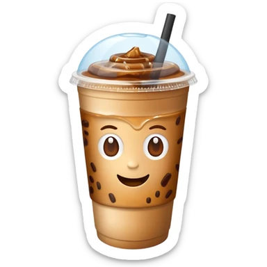 takeout ice coffee sticker
