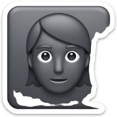 user picture placeholder, dark grey sticker