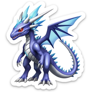  Cool Cute Edgy Shiny Godly Ethereal Digimon-Genesect-Dialga-Reptile full body sticker
