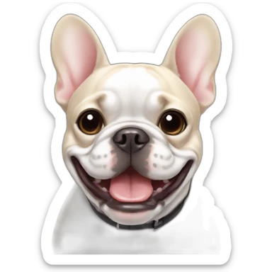 french bulldog happy sticker