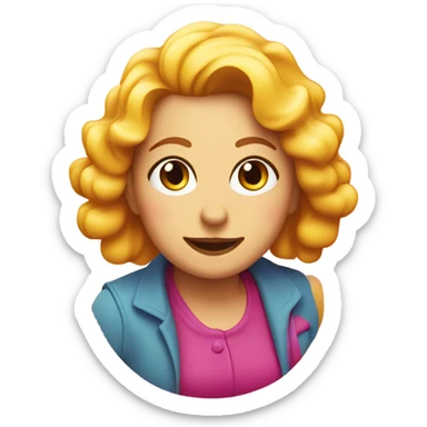 maggie in a retro font  sticker