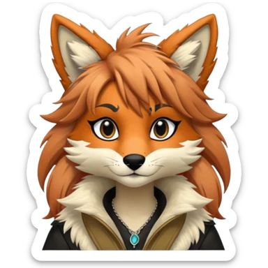 Edgy anthro furry by Falvie, LiLaiRa, AngieWolf sticker