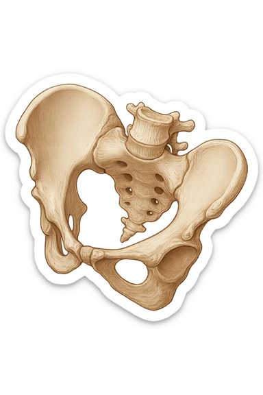 Bacino ruotato in senso orario sticker