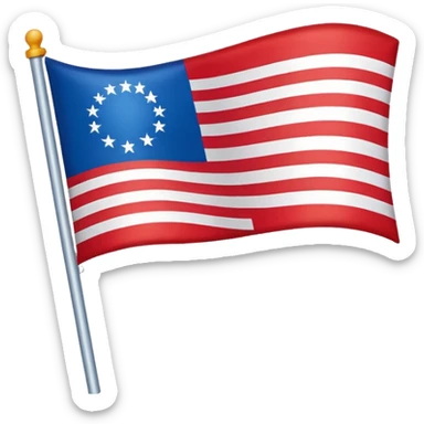 Flag Waving sticker