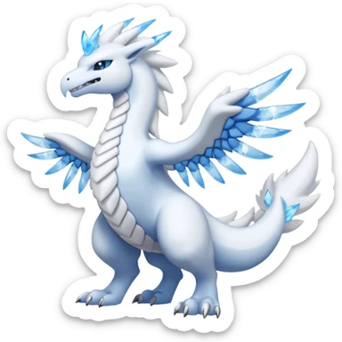 Inteleon-Amaura-Reshiram-Pokémon-fusion (full body) sticker