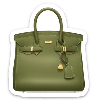 Khaki green birkin bag  sticker