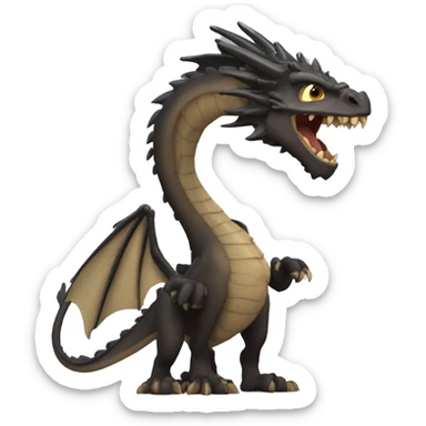 Dragón Furia nocturna de la película como entrenar a tu dragón  sticker