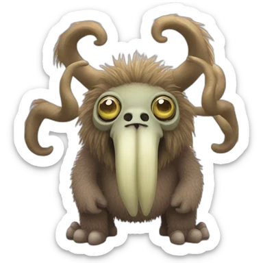 mammott from my singing monsters  sticker