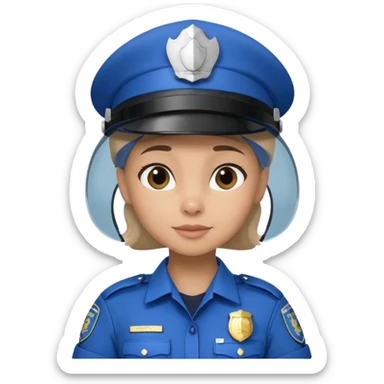 judy hopps, Rabbit police, blue uniform including helmet of uniform sticker