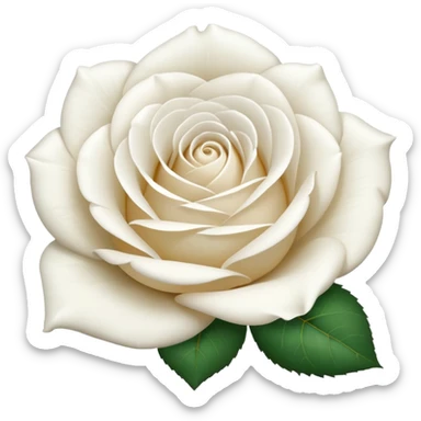 White Rose Emoji sticker