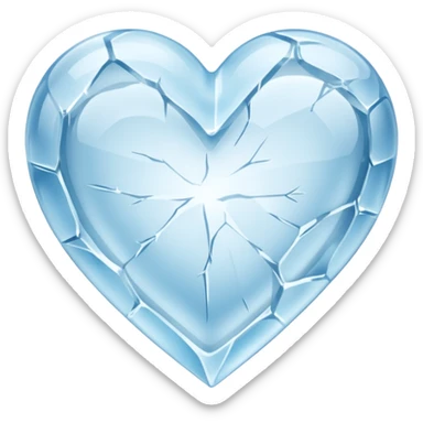 Corazón de hielo sticker