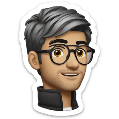 zayn malik sporting a pair of spectacles sticker