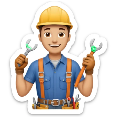 a handyman sticker