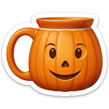Pumpkin spice coffee Mug sticker