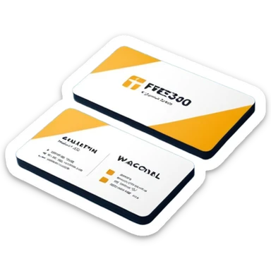 3D minimal corporate card with bold #FF3D00 accents or partial #FF3D00 surface, showing only the text ‘WAD’. No numbers, no names, no chip, no logos. Clean, modern, high-end style sticker