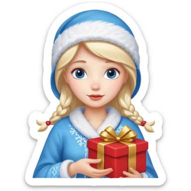 Snow Maiden WITH GIFT sticker