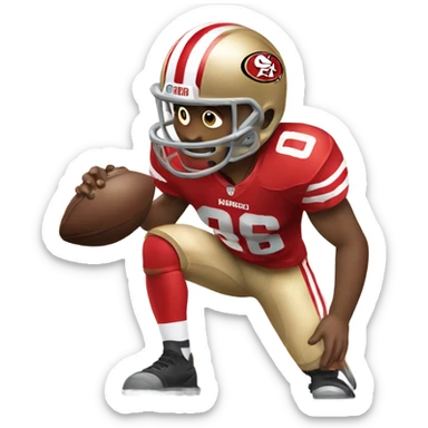 Forty niner player sticker