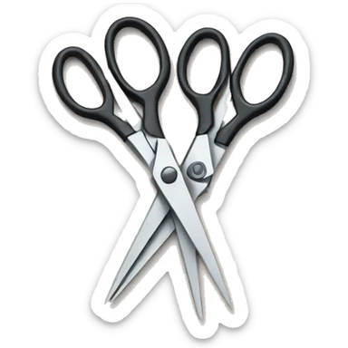 two scissors scissorin sticker