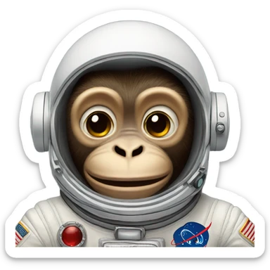 Astronaut Monkey sticker