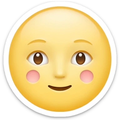 minimal flat emoji symbolizing insight or understanding,
soft glowing dot or gentle light shape,
warm pastel yellow tone,
calm intelligence aesthetic,
premium health app icon style,
transparent background,
vector illustration
 sticker