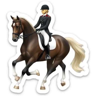dressage horse  sticker