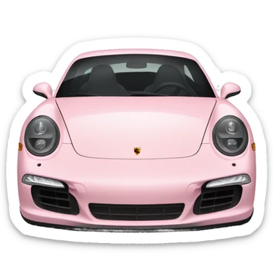 Light pink Porsche  sticker
