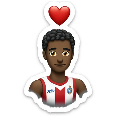 Corazón negro partido en dos  sticker