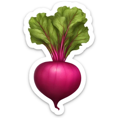 toon pink beet sticker