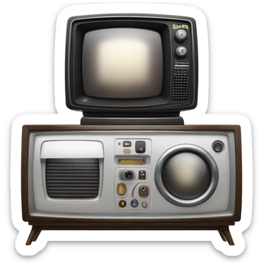 TV and remote with sparkle sticker