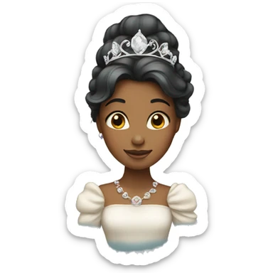 Princess with tiara  sticker